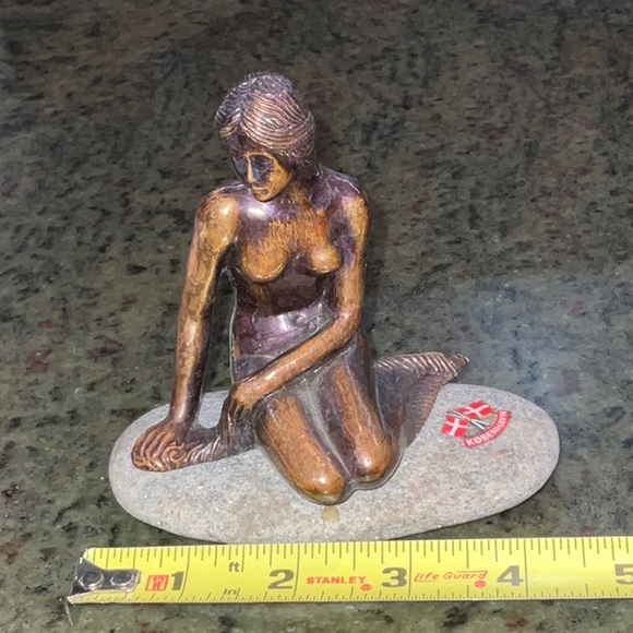 Kobenhvn Copenhagen The Little Mermaid Sculpture Statue - Picture 11 of 13